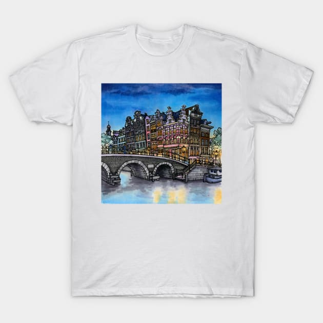 Amsterdam T-Shirt by maxwellillustration